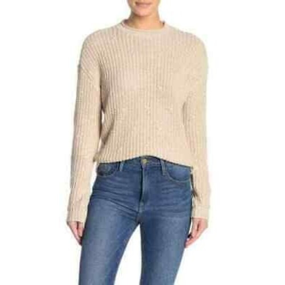 Abound Dolman Sweater Top XL Popcorn Details Rib Knit Ivory Dove NEW Tag B81